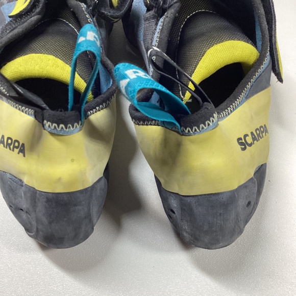 Scarpa Vapor V Men's 'SBlack and Yellow Climbing Shoes with Straps - Picture 6 of 12